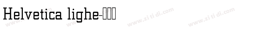 Helvetica lighe字体转换